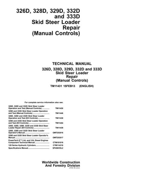 john deere 326d service manual